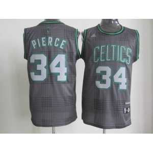 nba boston celtics #34 pierce black/grey[2012]