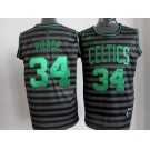 nba boston celtics #34 pierce grey[black strip]