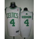 nba boston celtics #4 robinson white(green number)