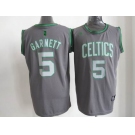 nba boston celtics #5 garnett grey