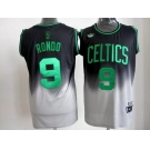 nba boston celtics #9 rondo black-grey