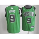 nba boston celtics #9 rondo green(black number)[revolution 30 swingman]