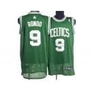 nba boston celtics #9 rondo green(white number)