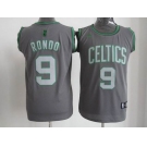 nba boston celtics #9 rondo grey