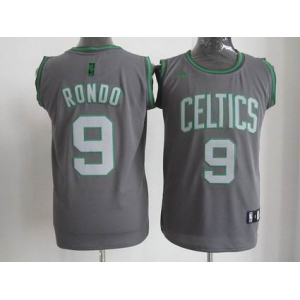nba boston celtics #9 rondo grey