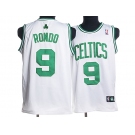 nba boston celtics #9 rondo white