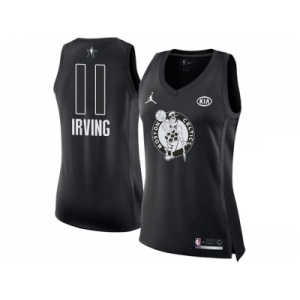 Women Nike Boston Celtics #11 Kyrie Irving Black NBA Jordan Swingman 2018 All-Star Game Jersey
