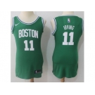 Women Nike Boston Celtics #11 Kyrie Irving Green NBA Authentic Icon Edition Jersey
