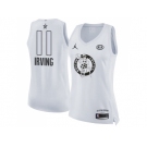 Women Nike Boston Celtics #11 Kyrie Irving White NBA Jordan Swingman 2018 All-Star Game Jersey