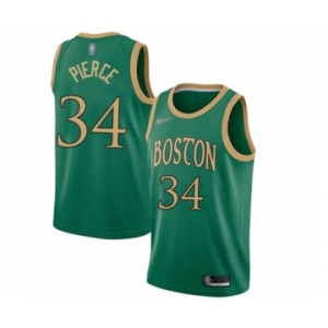 Women's Boston Celtics #34 Paul Pierce Swingman Green Basketball Jersey - 2019-20 City Edition