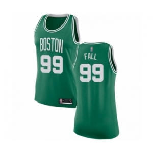 Women's Boston Celtics #99 Tacko Fall Swingman Green(White No.) Road Basketball Jersey - Icon Edition