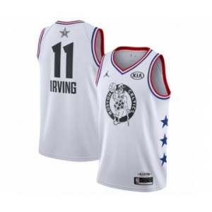 Women's Jordan Boston Celtics #11 Kyrie Irving Swingman White 2019 All-Star Game Basketball Jersey