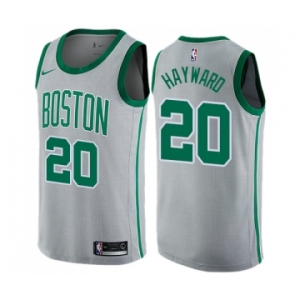Women's Nike Boston Celtics #20 Gordon Hayward Swingman Gray NBA Jersey - City Edition