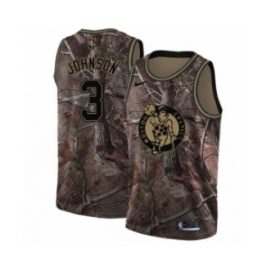 Women's Nike Boston Celtics #3 Dennis Johnson Swingman Camo Realtree Collection NBA Jersey