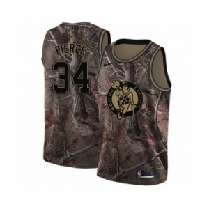 Women's Nike Boston Celtics #34 Paul Pierce Swingman Camo Realtree Collection NBA Jersey