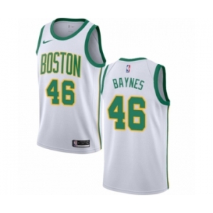Women's Nike Boston Celtics #46 Aron Baynes Swingman White NBA Jersey - City Edition