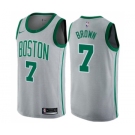 Women's Nike Boston Celtics #7 Jaylen Brown Swingman Gray NBA Jersey - City Edition