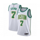 Women's Nike Boston Celtics #7 Jaylen Brown Swingman White NBA Jersey - City Edition
