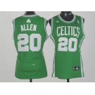 women nba boston celtics #20 allen green