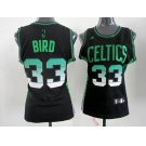women nba boston celtics #33 bird black[limited edition]