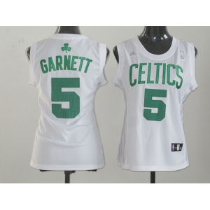 women nba boston celtics #5 garnett white