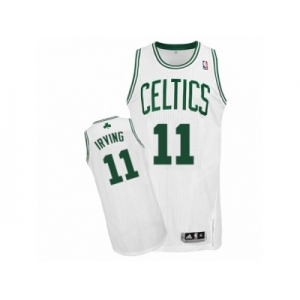 Youth Adidas Boston Celtics #11 Kyrie Irving Authentic White Home NBA Jersey