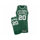 Youth Adidas Boston Celtics #20 Gordon Hayward Authentic Green(White No.) Road NBA Jersey