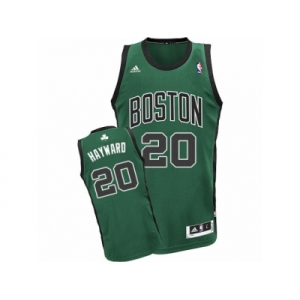 Youth Adidas Boston Celtics #20 Gordon Hayward Swingman Green(Black No.) Alternate NBA Jersey