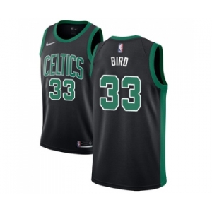 Youth Adidas Boston Celtics #33 Larry Bird Swingman Black NBA Jersey - Statement Edition