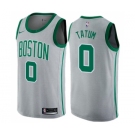 Youth Nike Boston Celtics #0 Jayson Tatum Swingman Gray NBA Jersey - City Edition