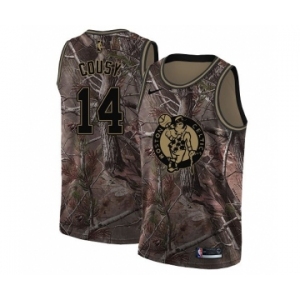 Youth Nike Boston Celtics #14 Bob Cousy Swingman Camo Realtree Collection NBA Jersey