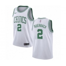 Youth Nike Boston Celtics #2 Red Auerbach Swingman White NBA Jersey - Association Edition