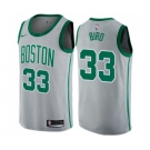 Youth Nike Boston Celtics #33 Larry Bird Swingman Gray NBA Jersey - City Edition
