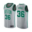 Youth Nike Boston Celtics #36 Shaquille O'Neal Swingman Gray NBA Jersey - City Edition