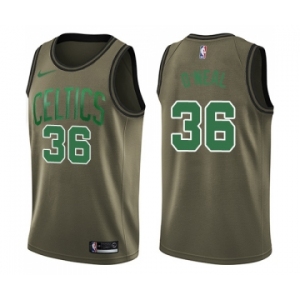 Youth Nike Boston Celtics #36 Shaquille O'Neal Swingman Green Salute to Service NBA Jersey