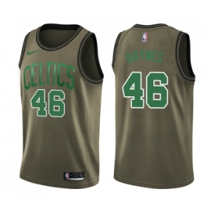 Youth Nike Boston Celtics #46 Aron Baynes Swingman Green Salute to Service NBA Jersey