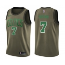 Youth Nike Boston Celtics #7 Jaylen Brown Swingman Green Salute to Service NBA Jersey