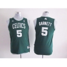 youth nba boston celtics #5 garnett green[revolution 30 swingman]
