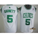 youth nba boston celtics #5 garnett white