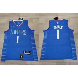 Clippers #1 James Harden Blue Nike 2023-24 City Edition Swingman Jersey