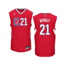 Men Adidas Los Angeles Clippers #21 Patrick Beverley Authentic Red Road NBA Jersey