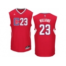 Men Adidas Los Angeles Clippers #23 Louis Williams Authentic Red Road NBA Jersey