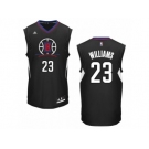 Men Adidas Los Angeles Clippers #23 Louis Williams Swingman Black Alternate NBA Jersey