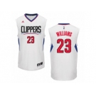 Men Adidas Los Angeles Clippers #23 Louis Williams Swingman White Home NBA Jersey