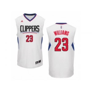 Men Adidas Los Angeles Clippers #23 Louis Williams Swingman White Home NBA Jersey