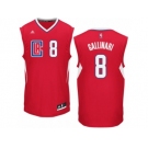 Men Adidas Los Angeles Clippers #8 Danilo Gallinari Authentic Red Road NBA Jersey