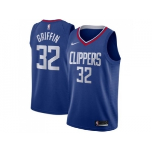 Men Nike Los Angeles Clippers #32 Blake Griffin Blue Stitched NBA Swingman Jersey
