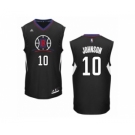 Men's Adidas Los Angeles Clippers #10 Brice Johnson Authentic Black Alternate NBA Jersey