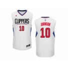 Men's Adidas Los Angeles Clippers #10 Brice Johnson Authentic White Home NBA Jersey