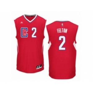 Men's Adidas Los Angeles Clippers #2 Raymond Felton Authentic Red Road NBA Jersey